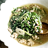【からだケアレシピ】風邪のひき始めに「葉ネギと豚ひき肉の中華スープ」