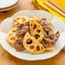 シャキシャキがたまらない！ごはんが進む秋おかず「牛肉とれんこんの甘辛炒め」