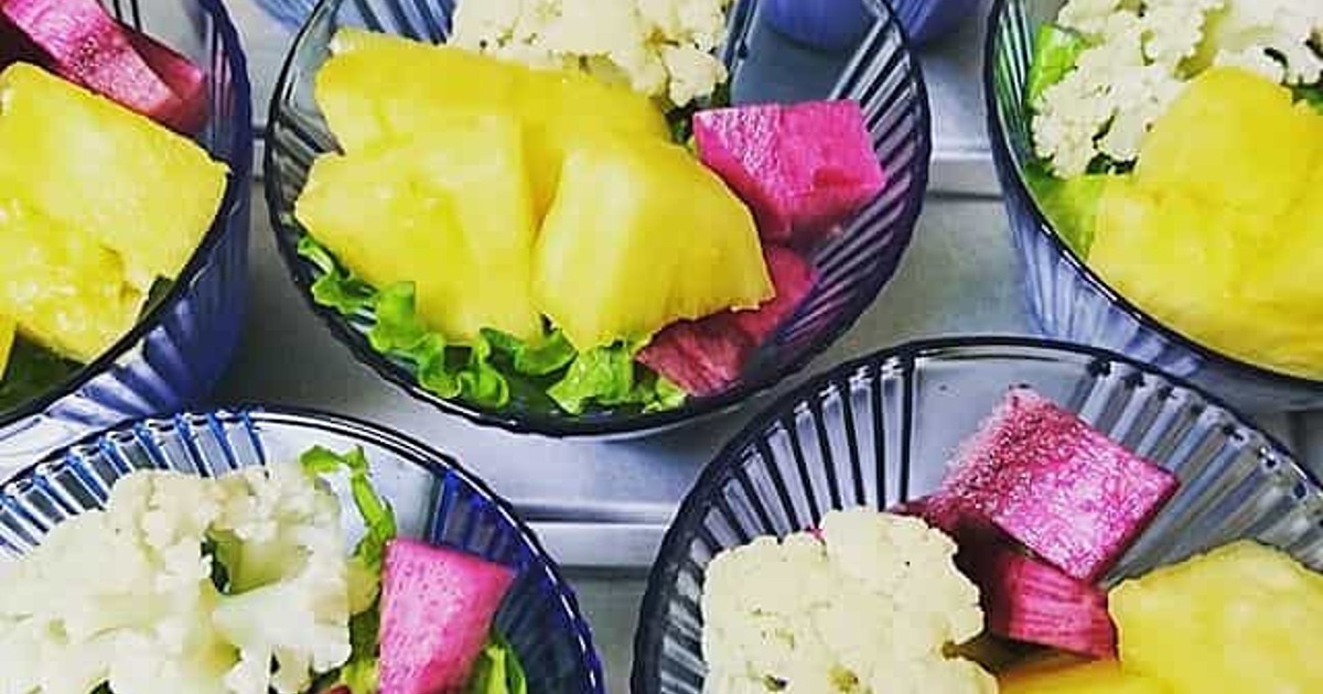 パイナップルの甘酸っぱいソースのレシピ