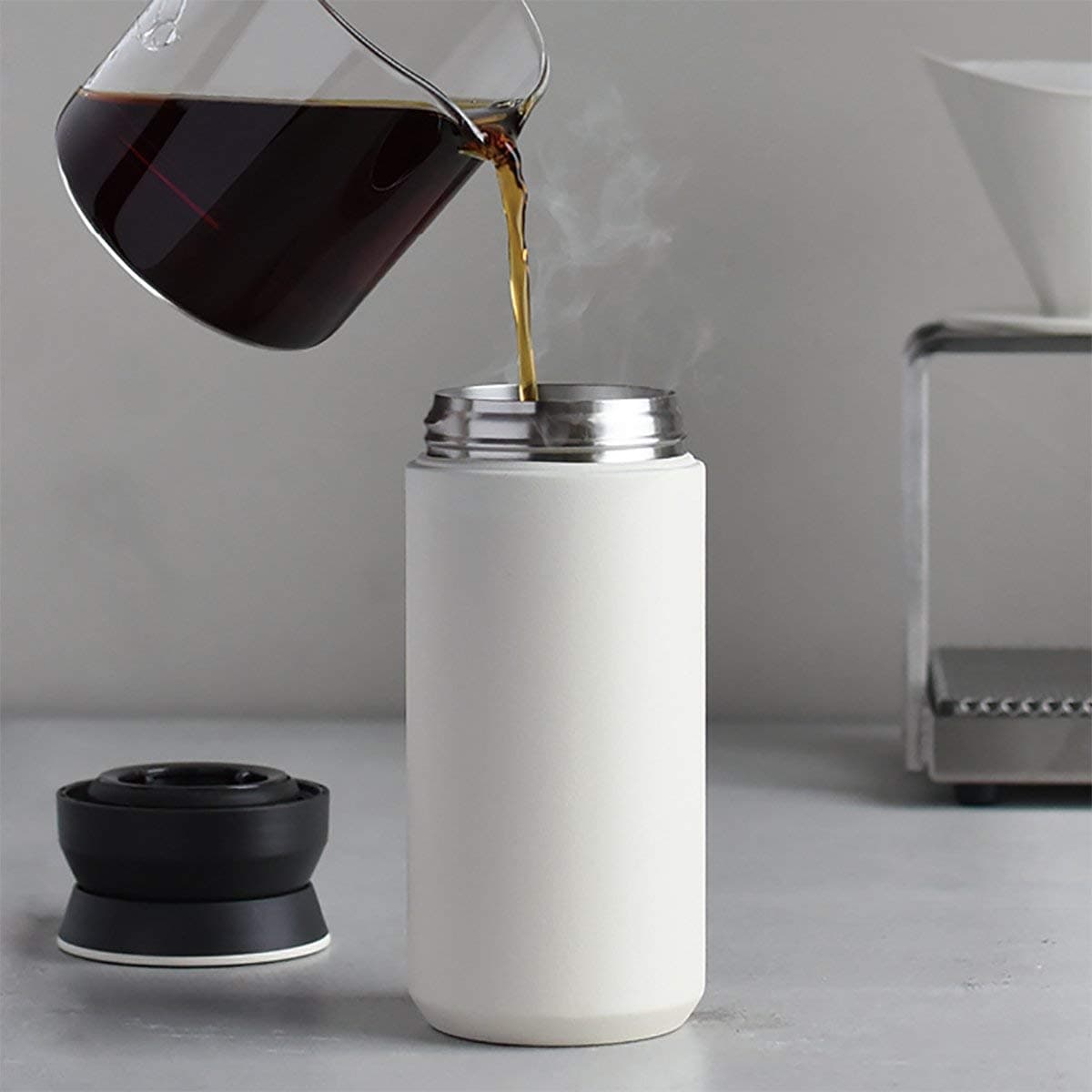 トラベルタンブラー 500ml ホワイト TRAVEL TUMBLER 500ml white KINTO