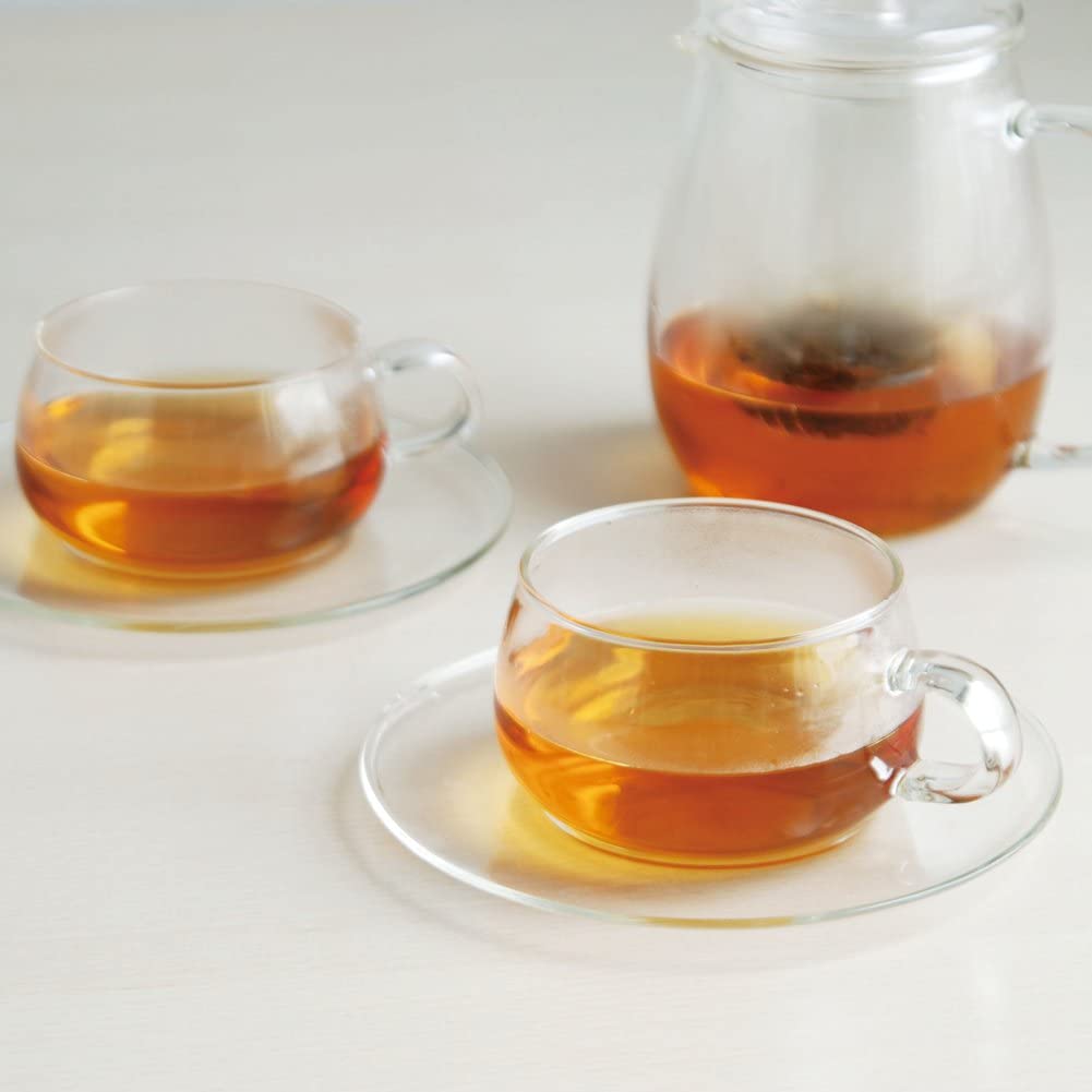 KINTO (キントー) UNITEA カップ&ソーサー 230ml ガラス 8330