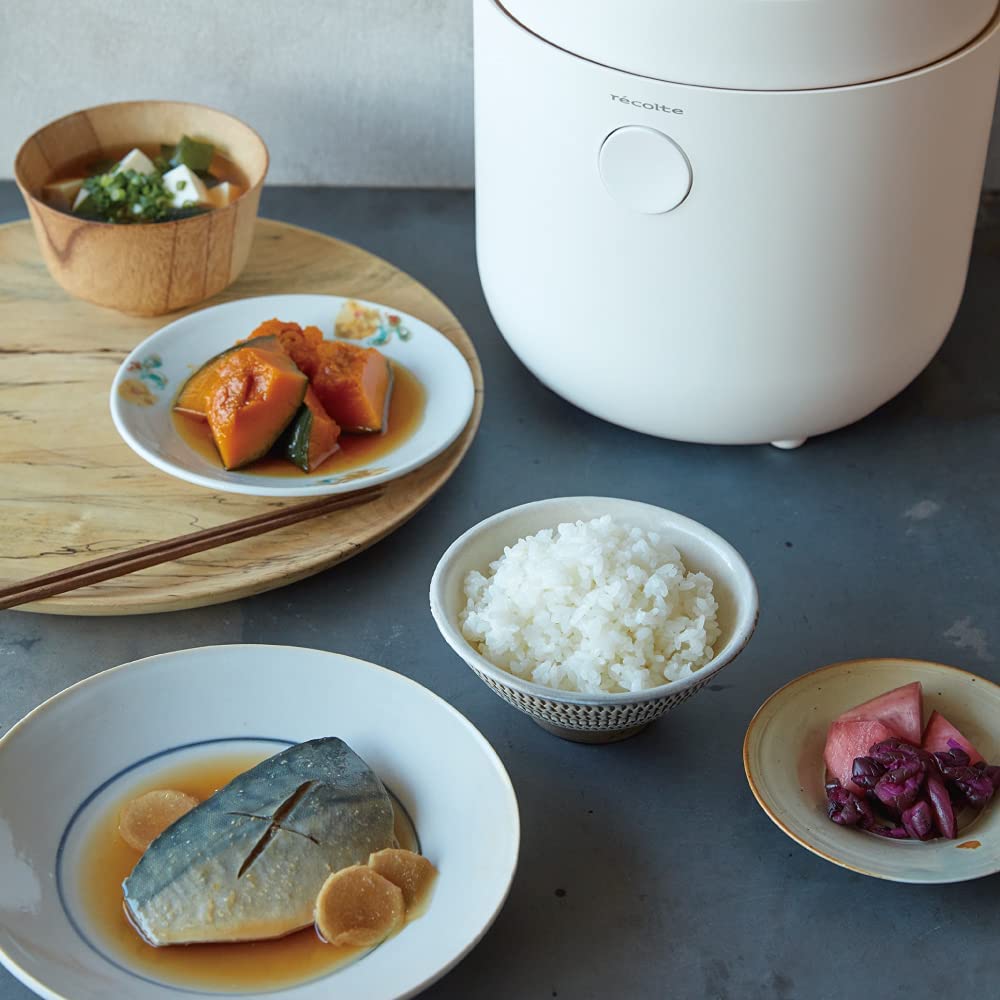 レコルト ヘルシーライスクッカー RHR-1(W) ホワイト recolte Healthy Rice Cooker