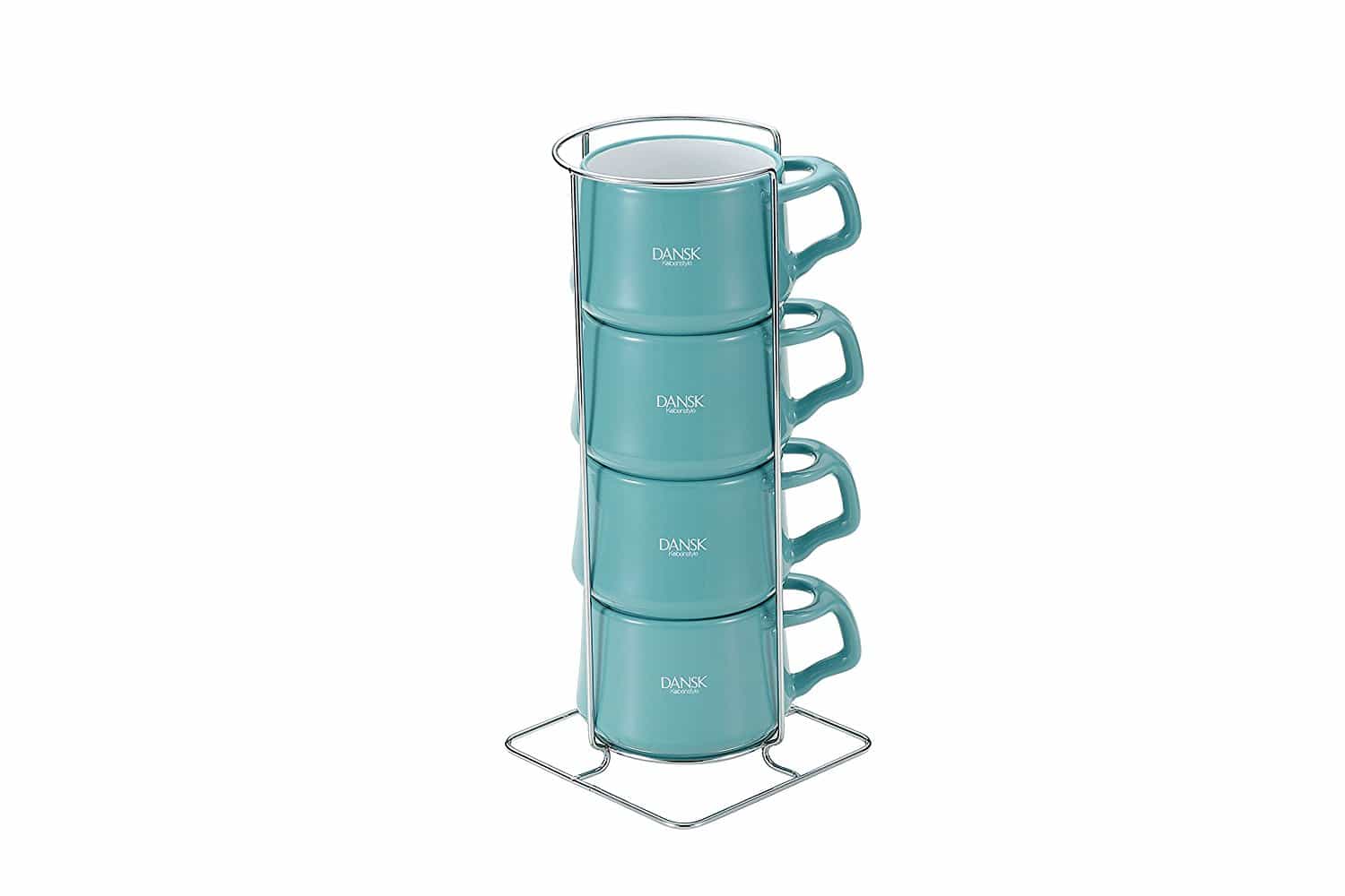 DANSK コベンスタイル コーヒーカップ 4ｐｃｓ ティール 