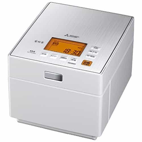 三菱電機 蒸気レスIHジャー炊飯器 備長炭炭炊釜 5.5合炊き クリスタルホワイト NJ-XS106J-W