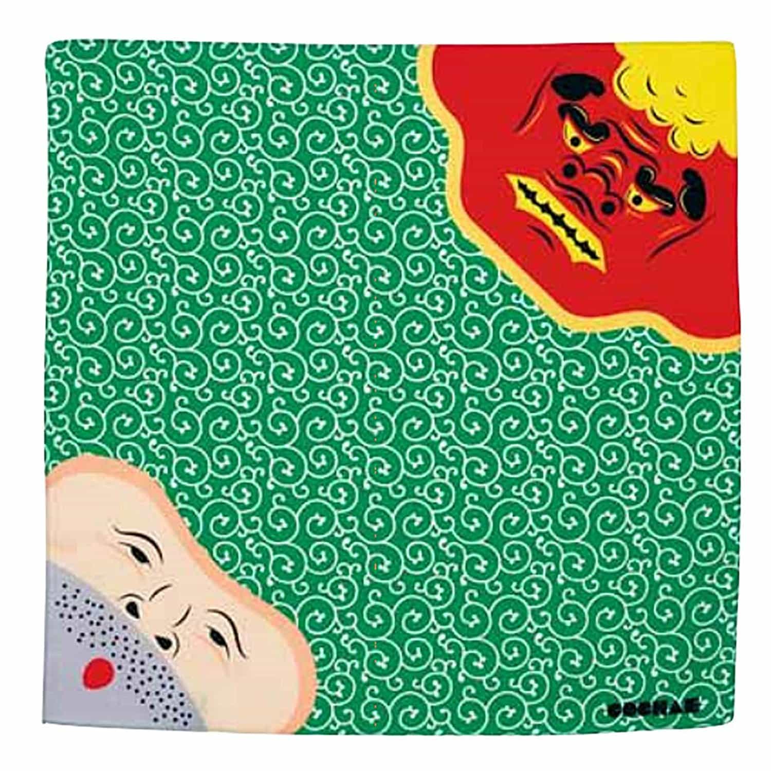 福コチャエ ふろしき 風呂敷 48 ししまい・泥棒 グリーン