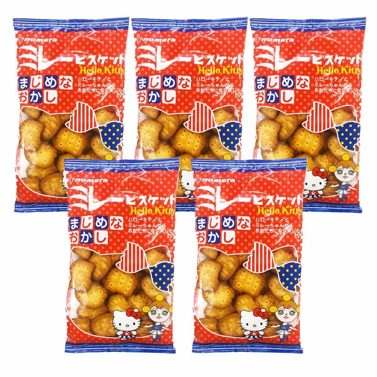 野村 のむら ミレービスケット ハローキティ 100g×5個セット