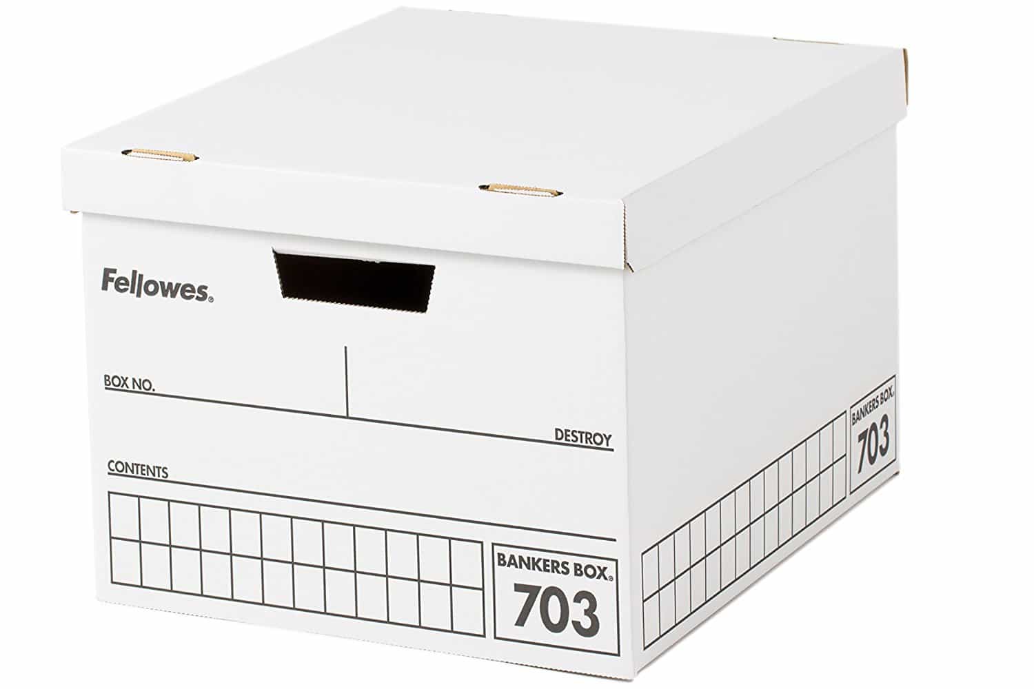 フェローズ バンカーズボックス 703ボックス A4ファイル用 黒 3枚パック