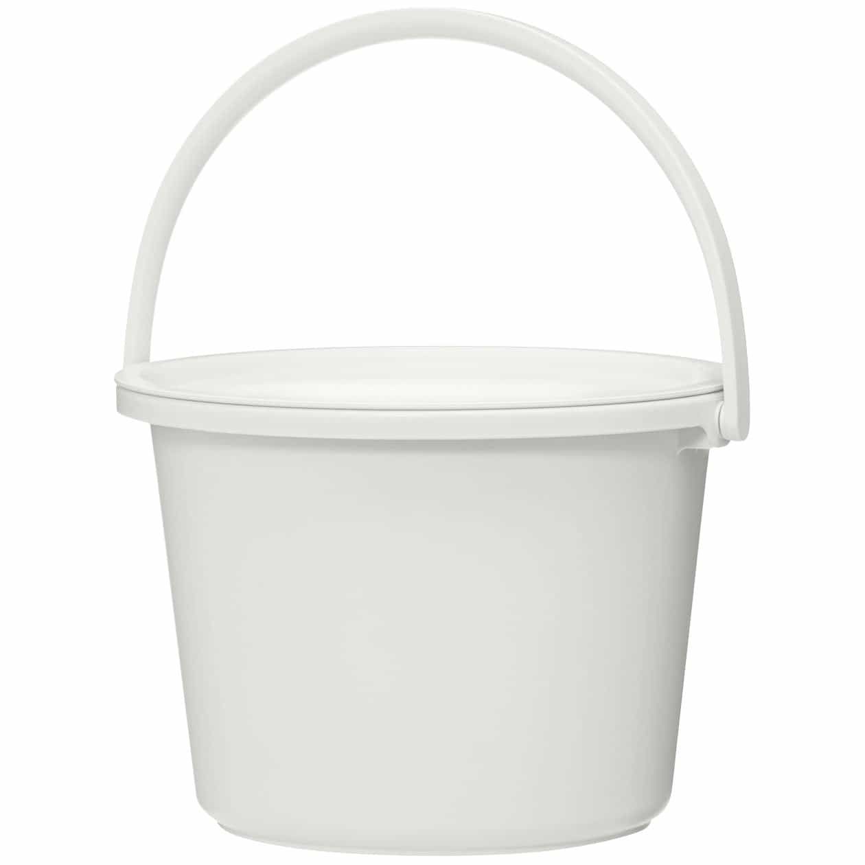ポリプロピレンバケツ・フタ付(7.5L) 約幅31×奥行29×高さ20cm