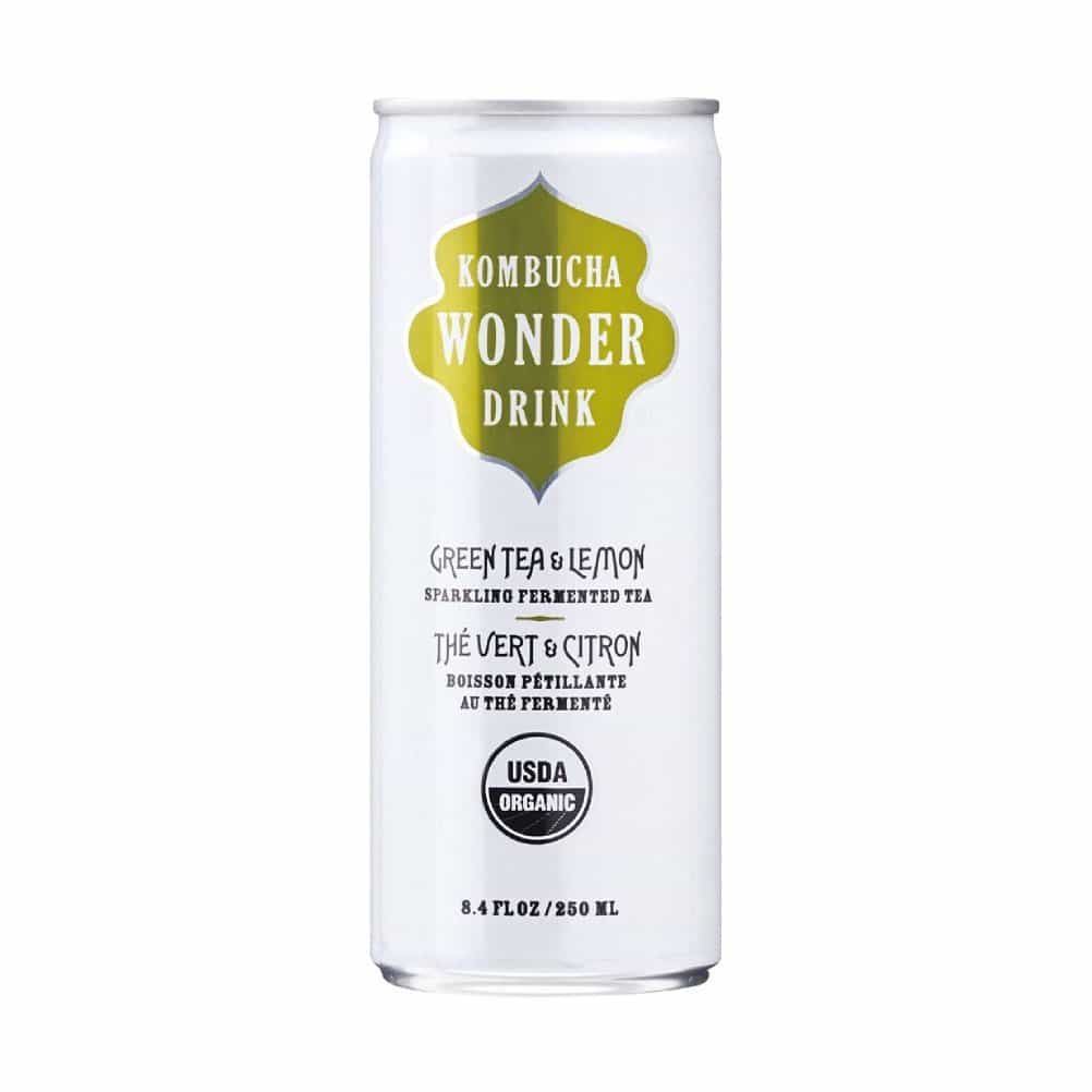 コンブチャワンダードリンク 約250ml 缶 (グリーンティ＆レモン)