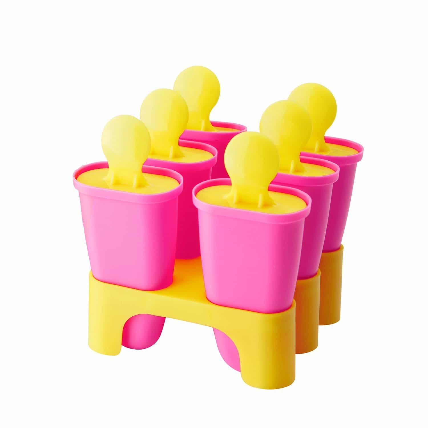 IKEA CHOSIGT アイスキャンディメーカー / ピンク × イエロー 