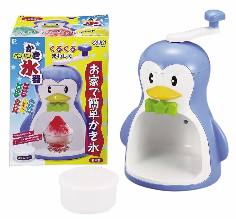 手動 かき氷器 製氷 カップ付 クールズ ペンギン 日本製 D-1368