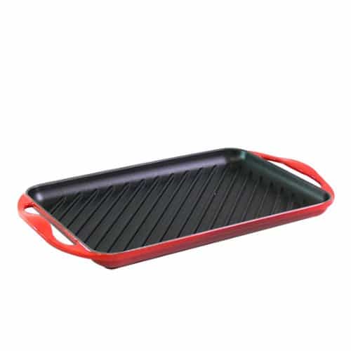 [ルクルーゼ] Le Creuset レクタンギュラーグリル レッド [並行輸入品]