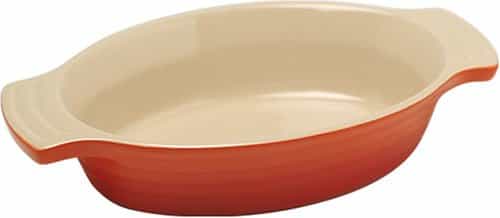 ルクルーゼ スタッカブル・オーバル・ディッシュ 17cm オレンジ 910040-17-09