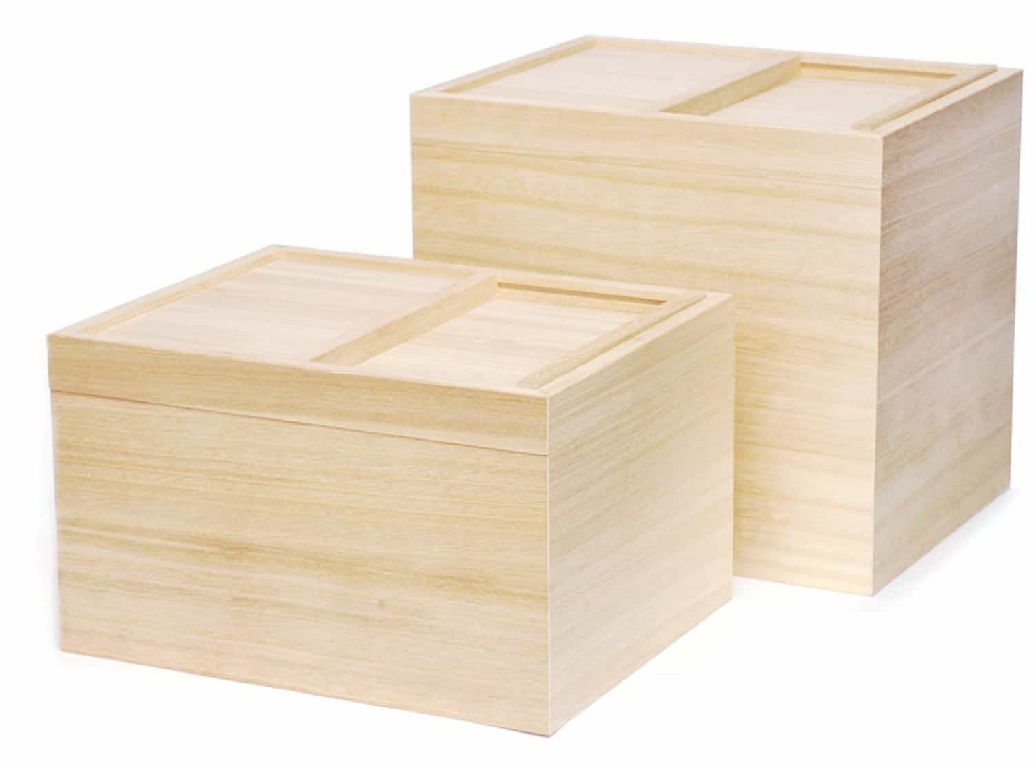 東屋 米櫃 5kg 桐 一合枡付き